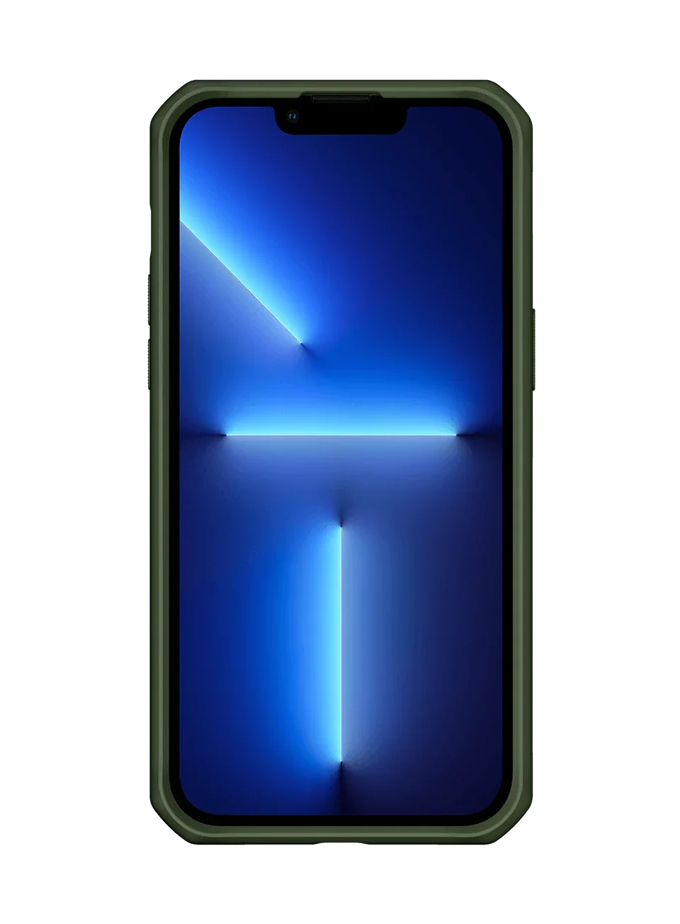 Itskins Hybrid Tek iPhone 14 Pro Max Case - Olive Green And Transparent - Tashqila Itskins Hybrid Tek iPhone 14 Pro Max Case - Olive Green And Transparent - Tashqila